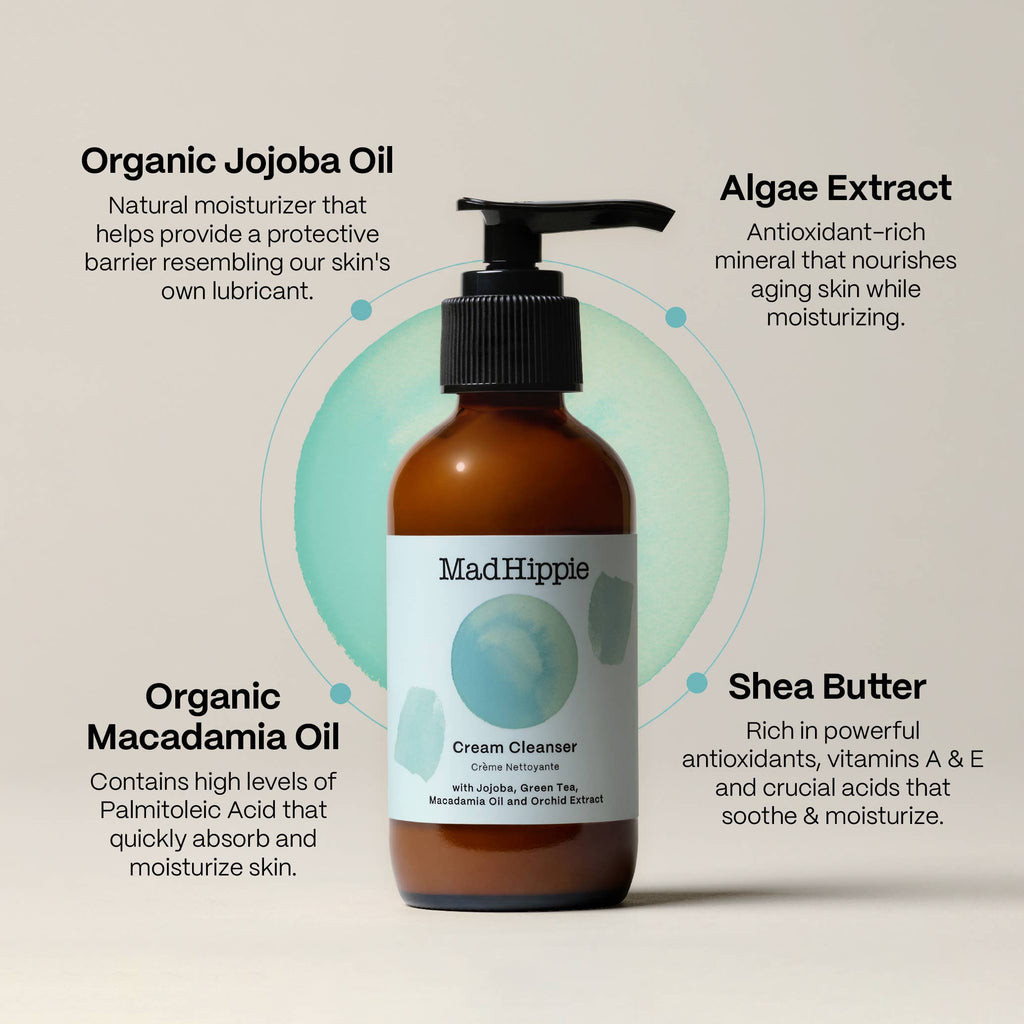 Crema limpiadora - limpiador facial hidratante de Mad Hippie