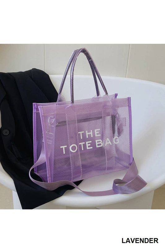 The Tote Bag w/ Shoulder Strap: LAVENDER
