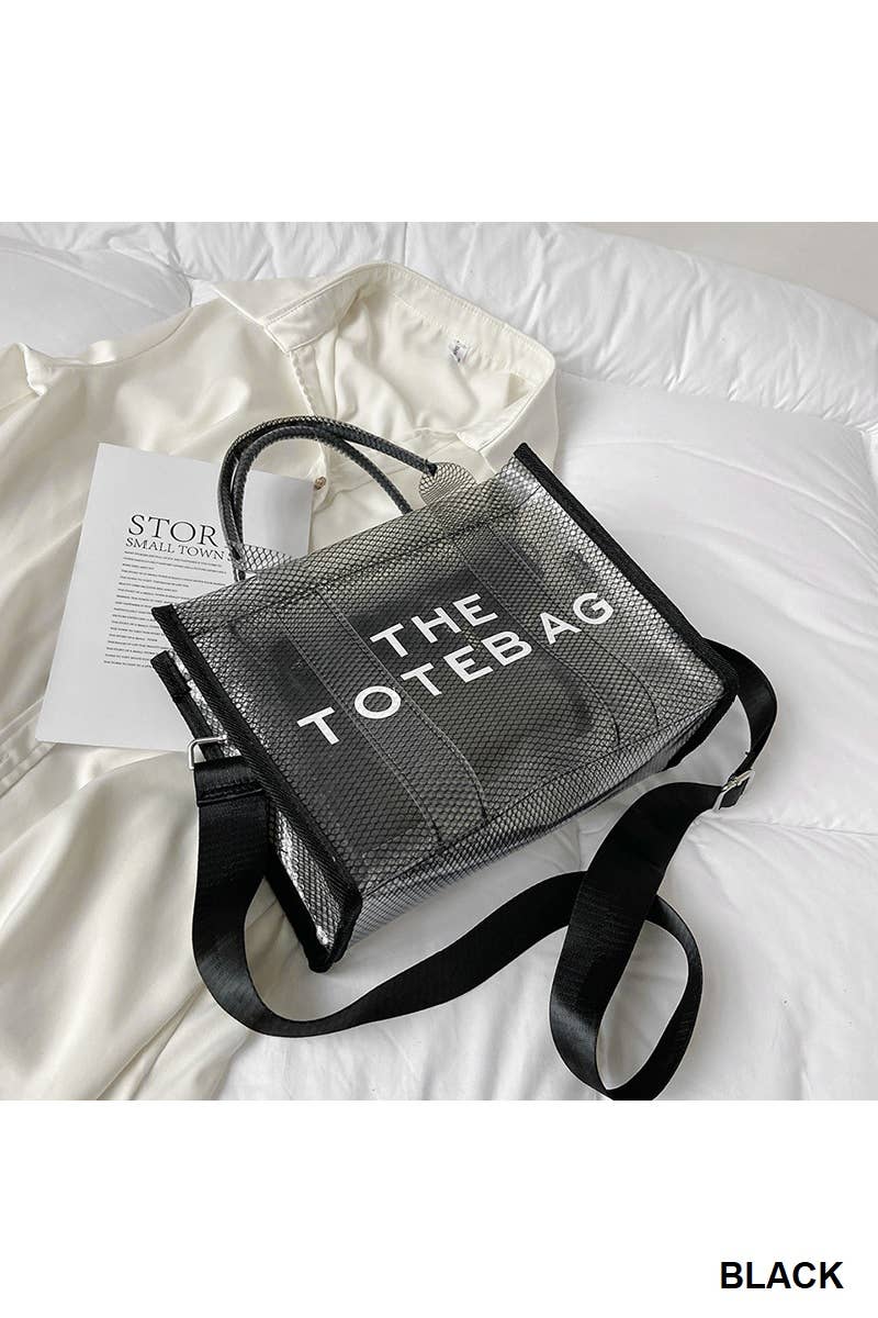 The Tote Bag w/ Shoulder Strap: WHITE