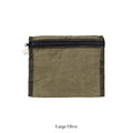ESTUCHE LIGERO VINTAGE DE TELA DE PARACAÍDAS: Olive / Grande de Puebco
