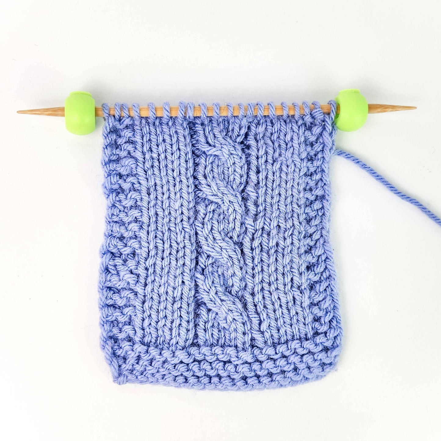 Cable Locks - Circular Needle Cord Stops - 2 pair: Periwinkle / Large (up to US 10.5)