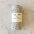 Cuerda trenzada de algodón Ashton de 5 mm de Flax & Twine