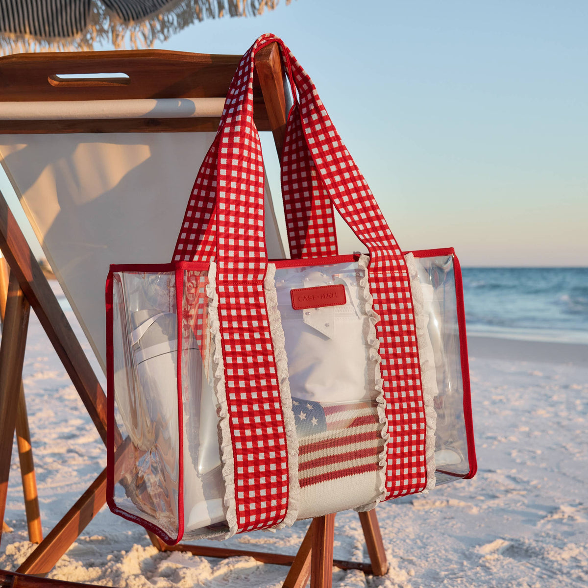 Bolsa tote Jelly Cherry Gingham de Case-Mate