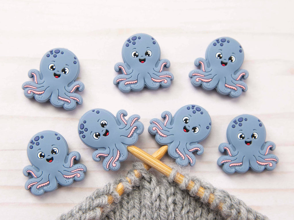 Octopus | Topes de puntos (Stitch Stoppers) para tejer de Fox & Pine Stitches