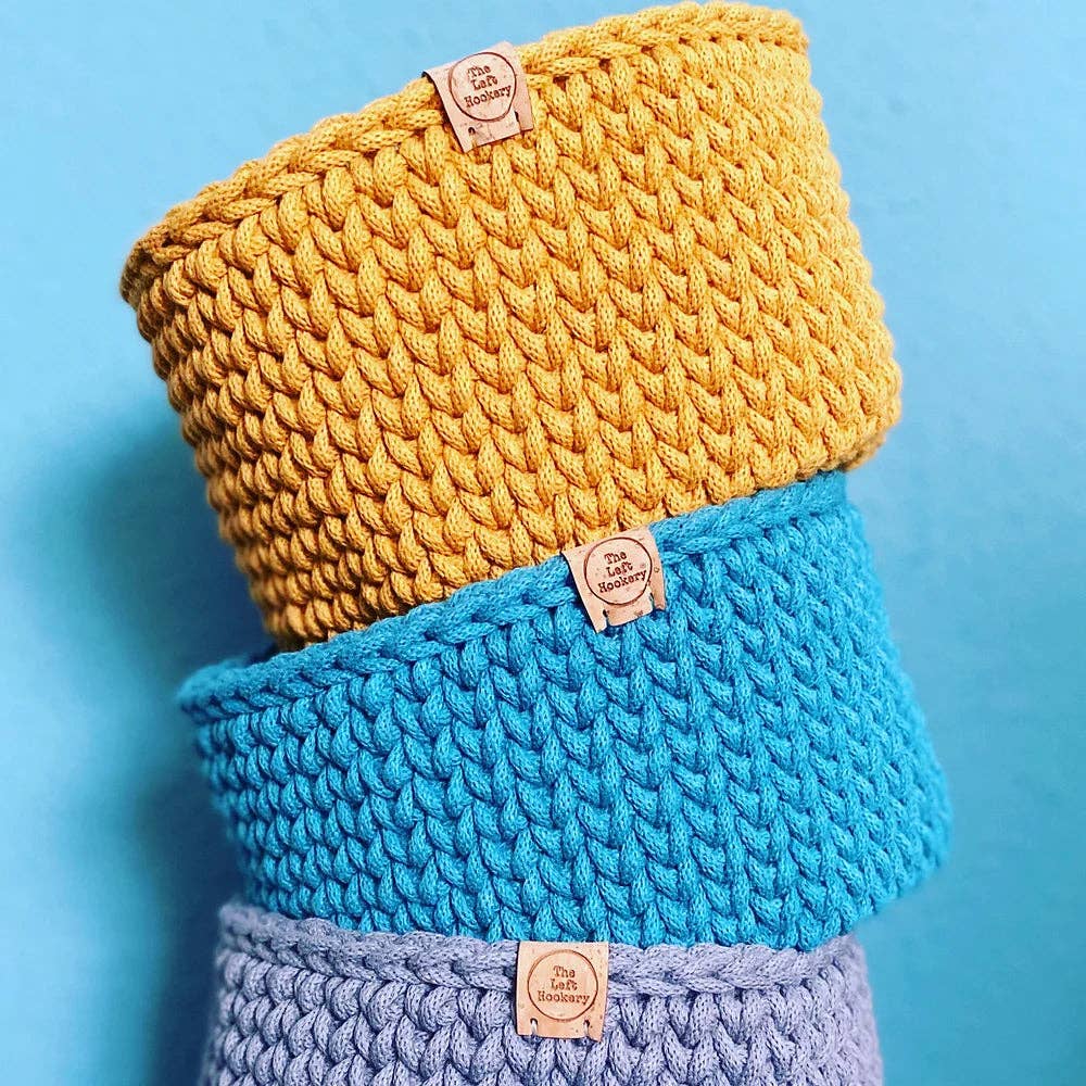 Crochet Basket Kit: Pastel Pink