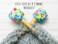 *Orificio pequeño* Blue Floral Hexagon | Stitch Stoppers de Fox & Pine Stitches