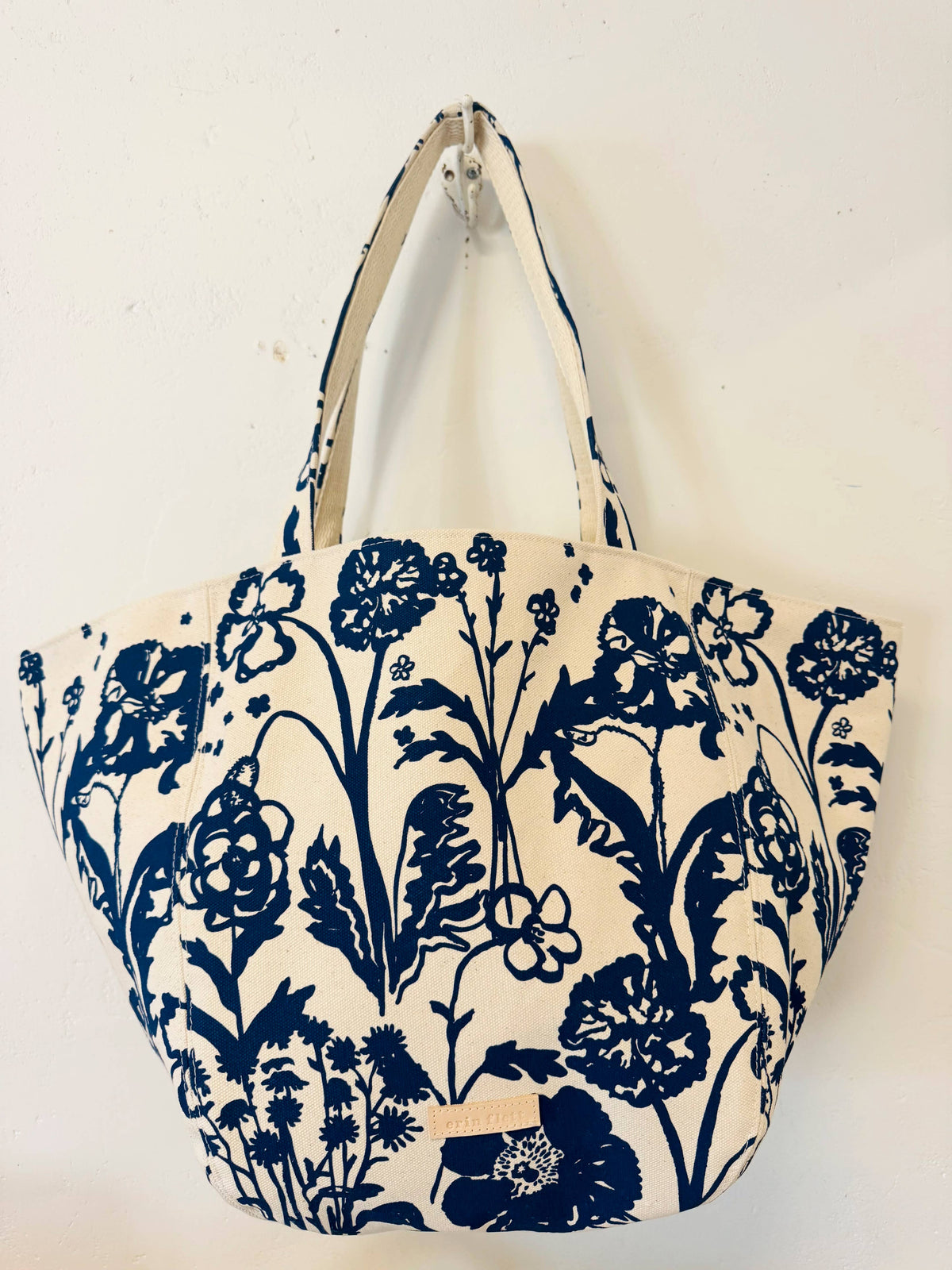 Bolsa tote Boho – Flaggy Meadow: Blue de Erin Flett