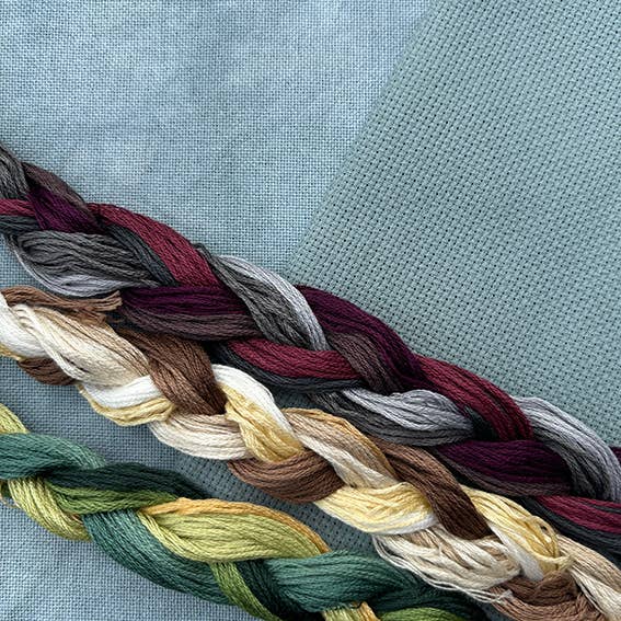 Night Riders: kit de punto de cruz, Evenweave de 32 ct de Love Poppet