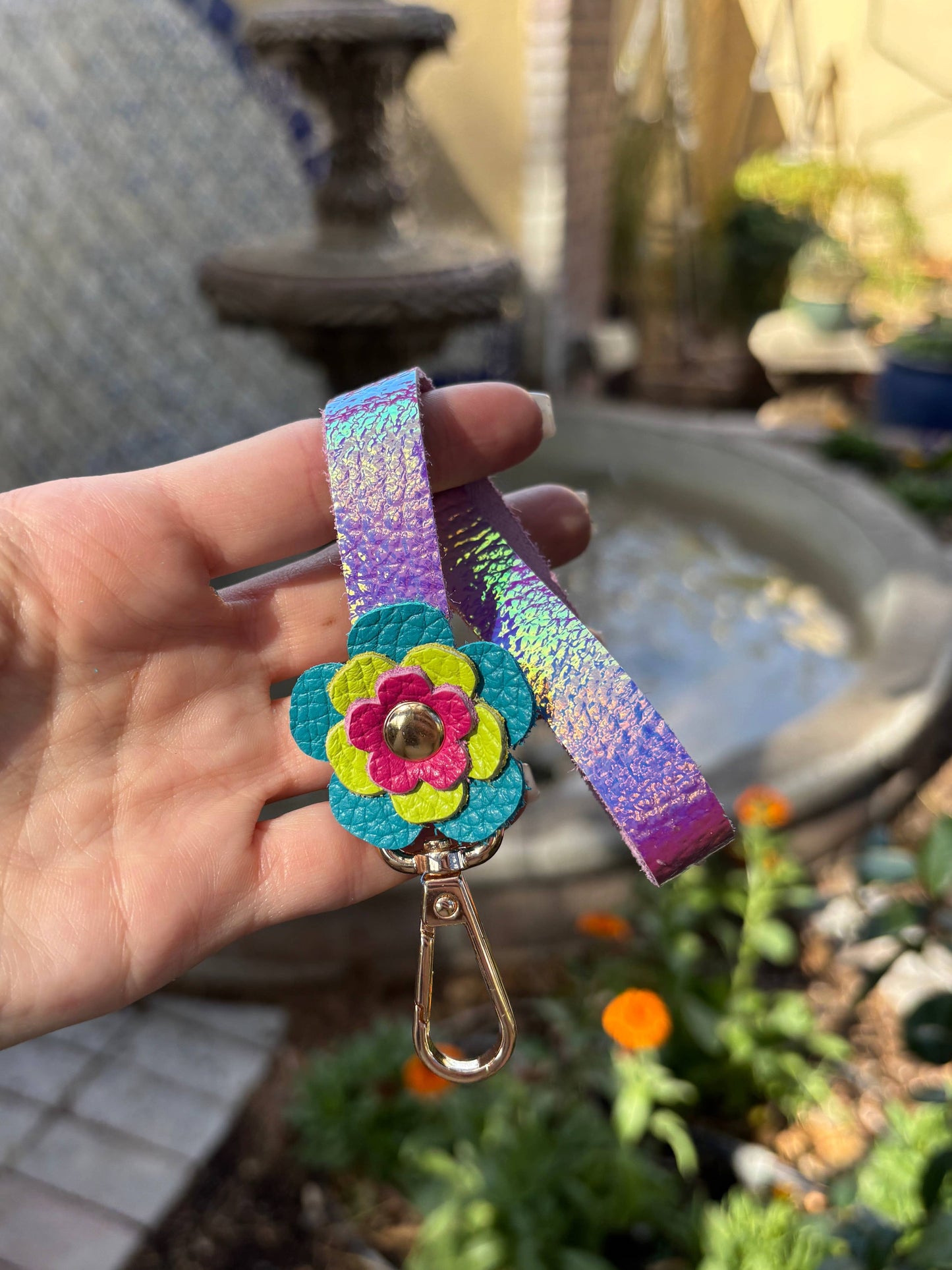 Flower Power! Phone Wristlet: Iridescent