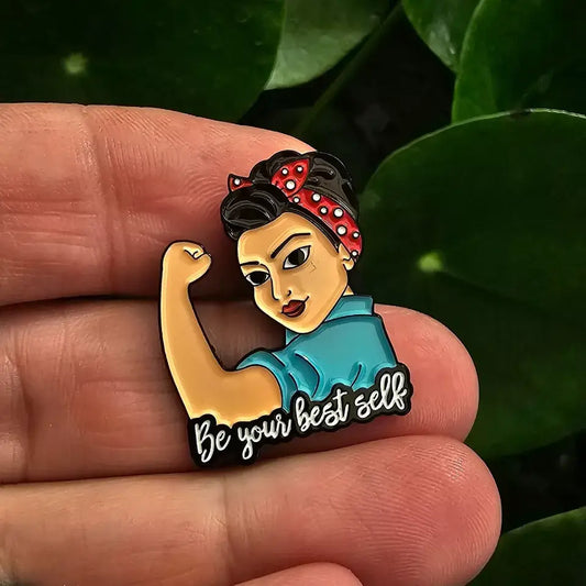 Be Your Best Self’ Rosie-Themed Empowerment Enamel Pin
