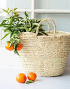 Canasta francesa para compras, canasta marroquí, canasta de paja: grande de NomadWeave Ltd
