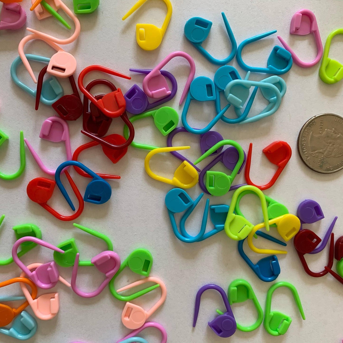 Crochet Knitting Plastic Markers, Plastic Safety Pin, Stitch: 50 Markers