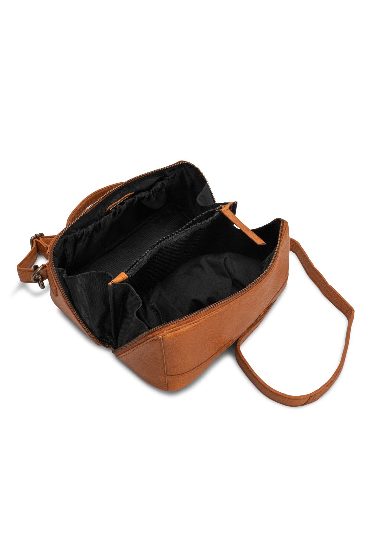 Bolsa cruzada Cleo: Whisky / Talla única de Muud