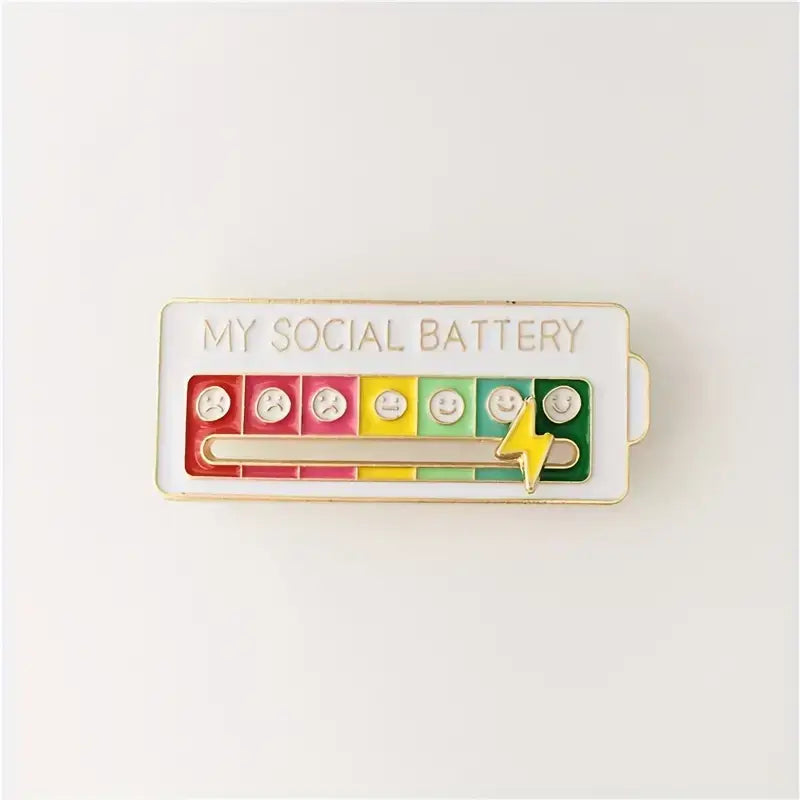 Expressive Interactive Mood Brooch Pin - Fashion Statement