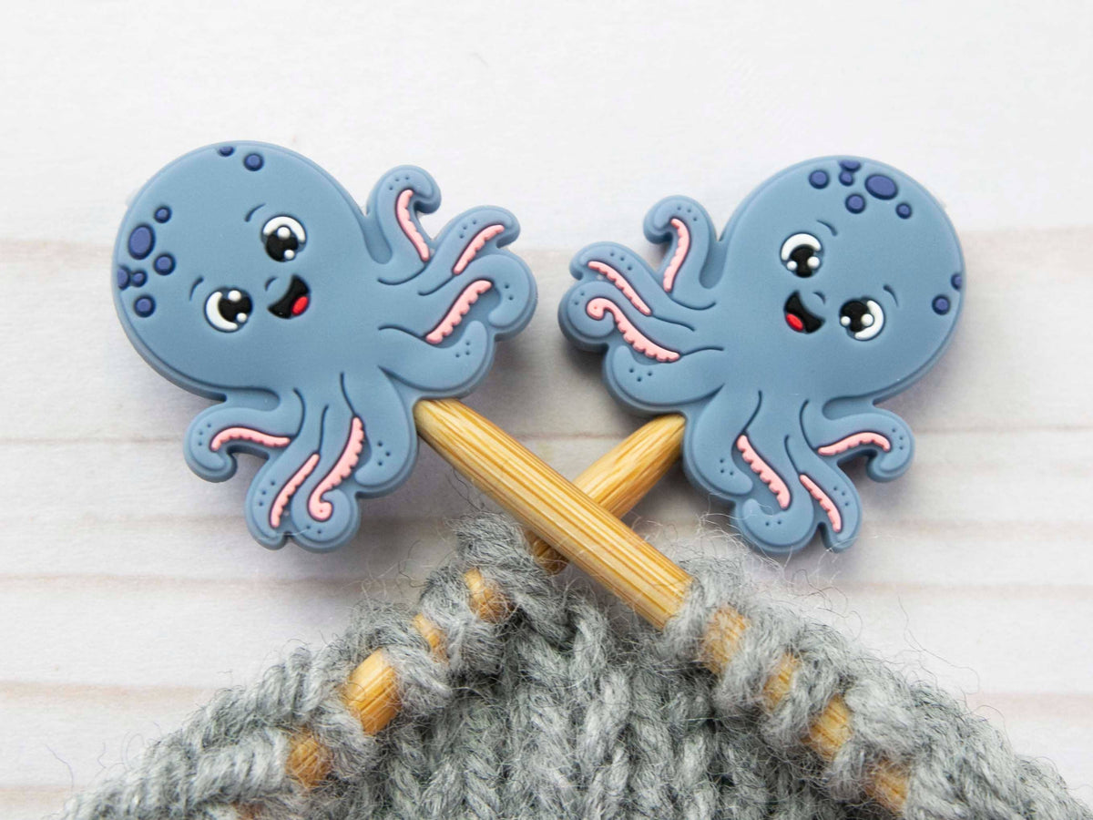 Octopus | Topes de puntos (Stitch Stoppers) para tejer de Fox & Pine Stitches