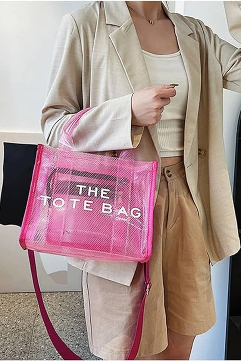 Bolsa tote con correa para el hombro: FUCHSIA de 42POPS
