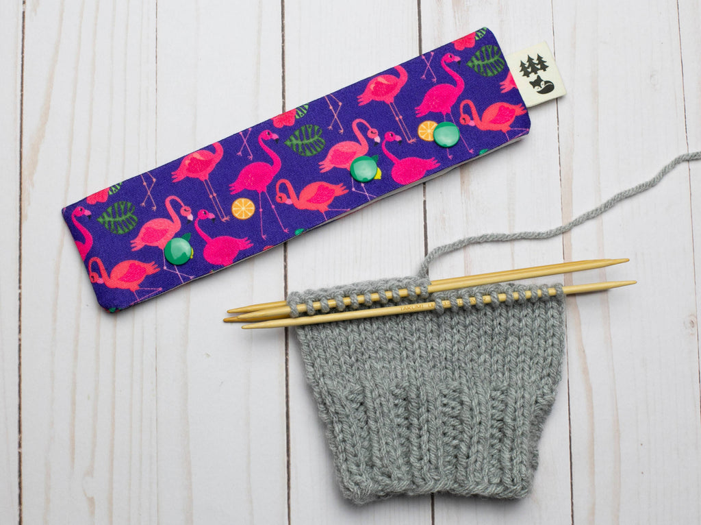 Fancy Flamingo | Portaagujas de doble punta de Fox & Pine Stitches