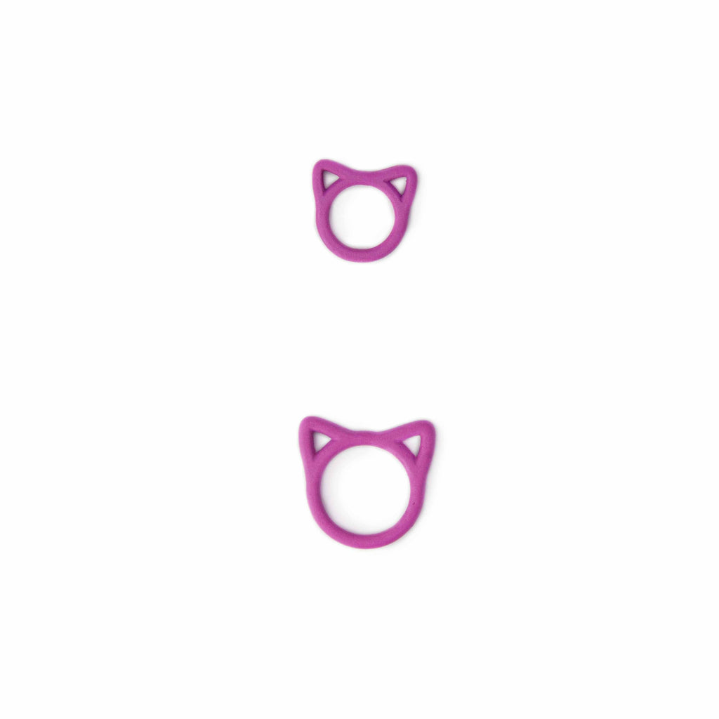 Solid Rainbow Cats: marcadores de puntos sencillos para tejer: medianos (hasta US 8) de Twice Sheared Sheep