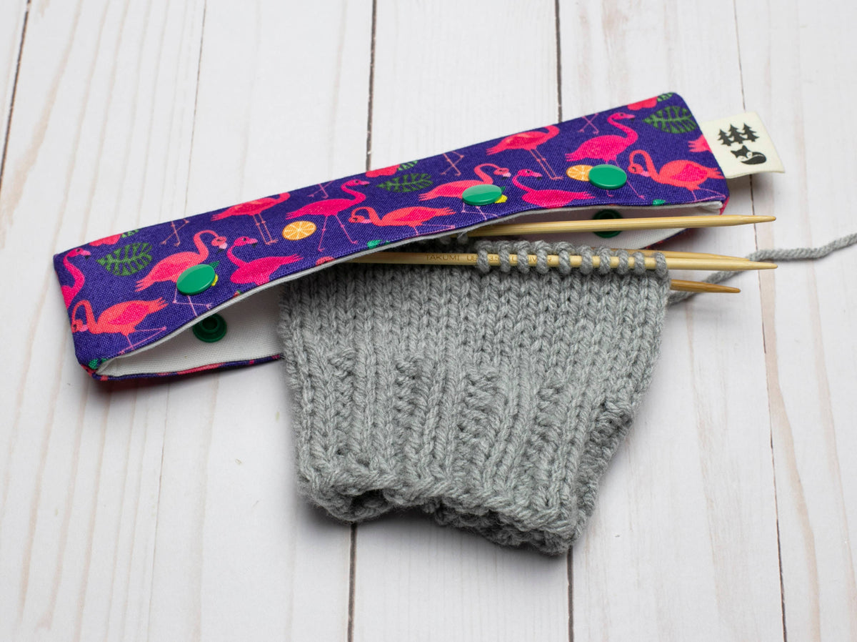 Fancy Flamingo | Portaagujas de doble punta de Fox & Pine Stitches