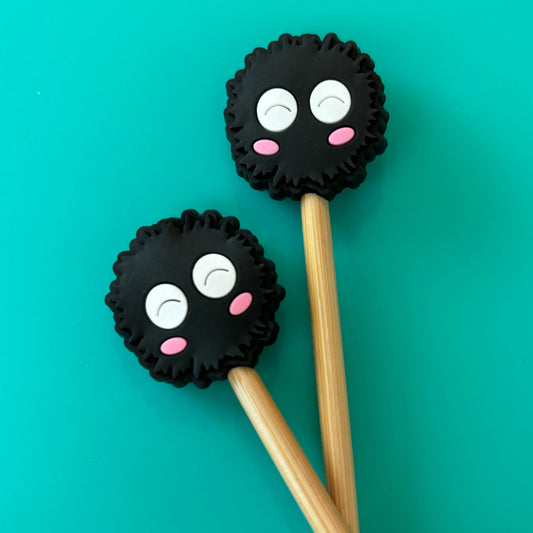 Knitting Needle Point Protectors - S0ot Spr¡te Anime Whimsy