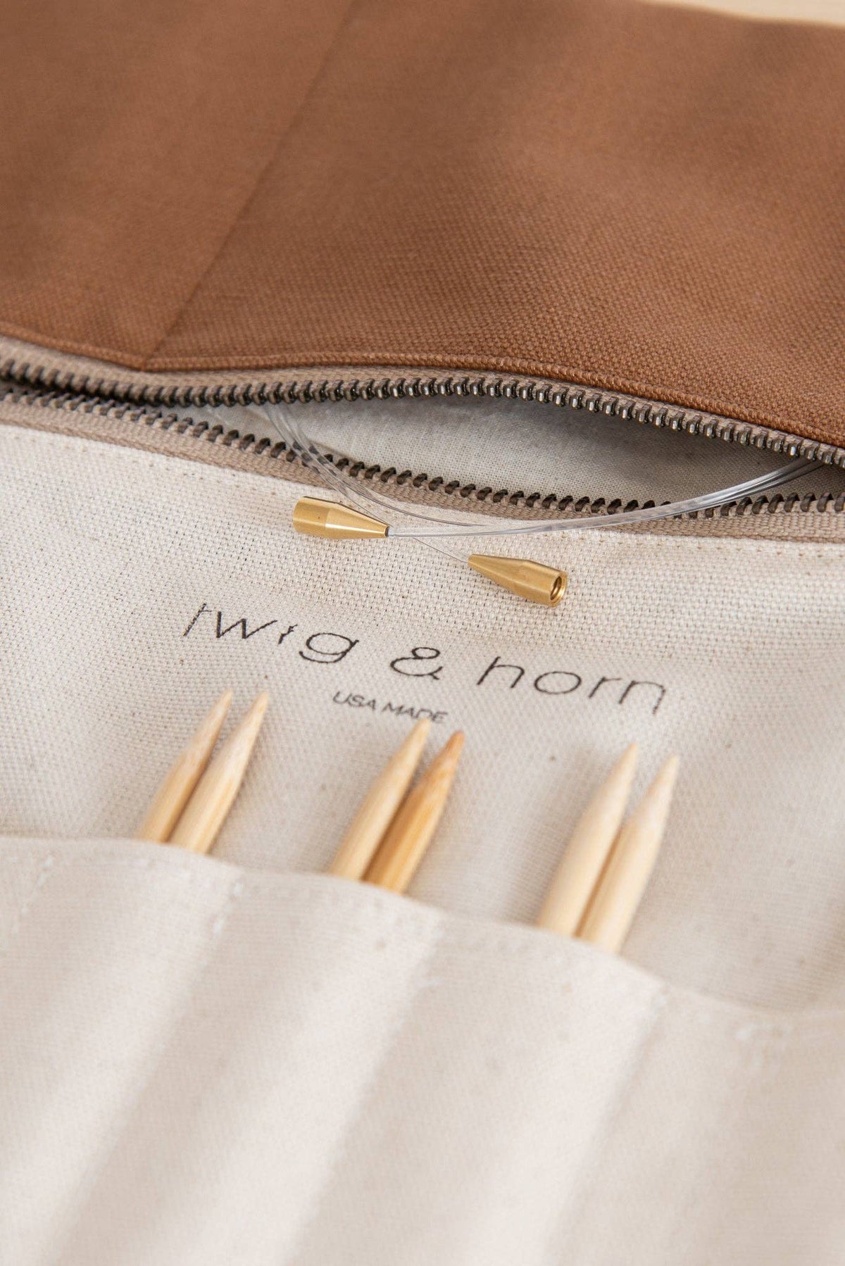 Standard canvas interchangeable needle case by Quince & Co.
