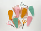 Fundas para tijeras, estuche pequeño para tijeras, funda de cuero de Matryoshka Doll Shop