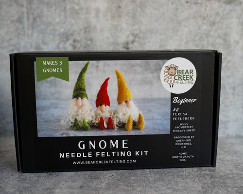 Kit de fieltro con aguja Gnome de Bear Creek Felting