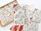 Stick & Stitch Floral embroidery patterns for clothing by Matryoshka Doll Shop
