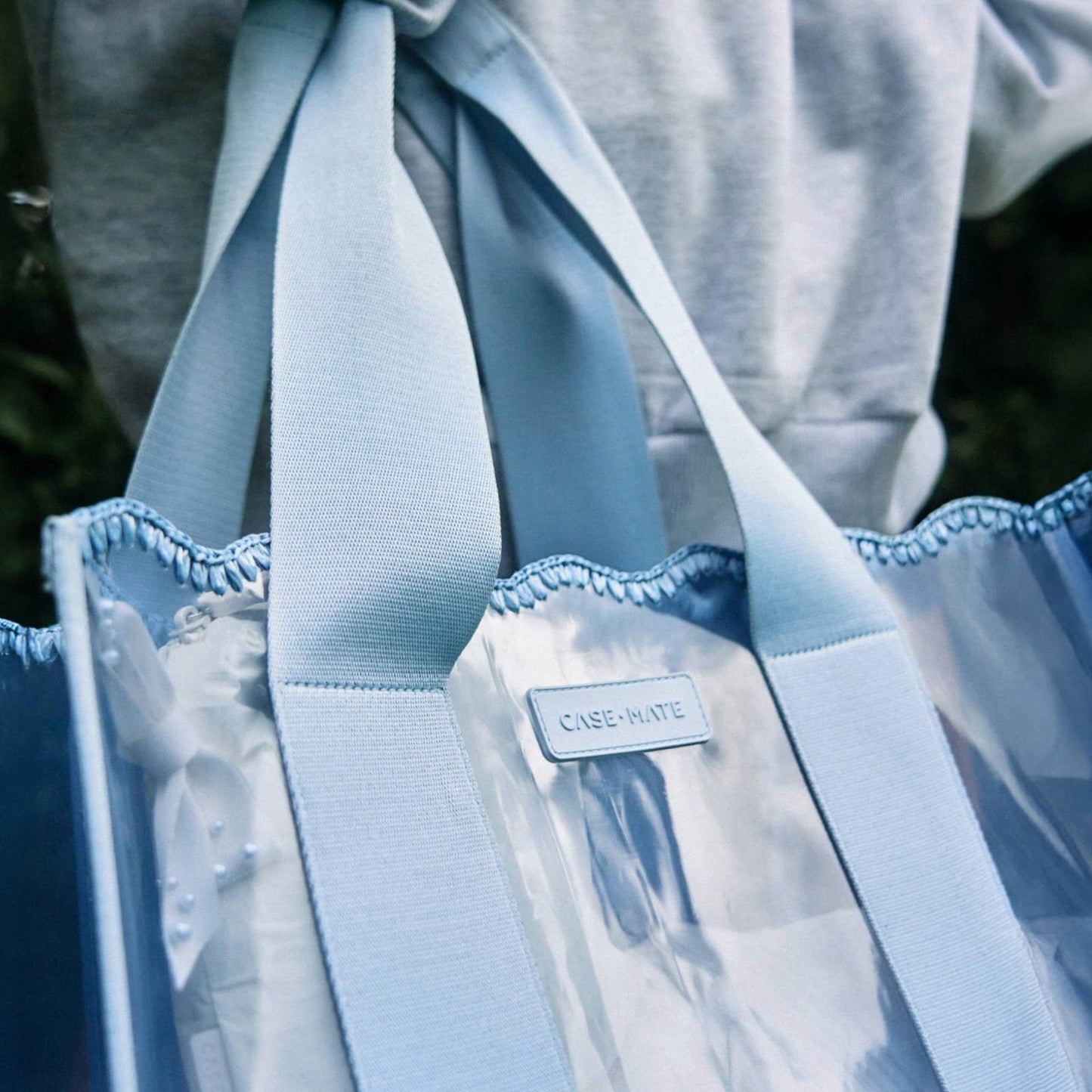 Case-Mate Carolina Blue Crochet Wave Jelly Tote Bag