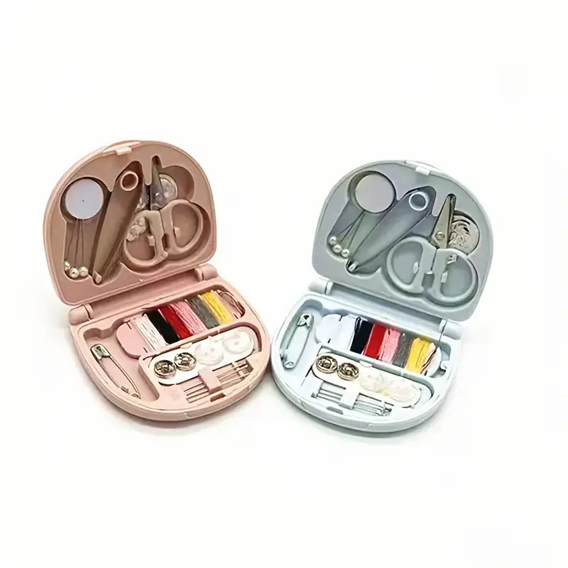 Mini kit de costura portátil, kit para arreglar ropa de emergencia, regalo: Pink de Magnifique Hearts