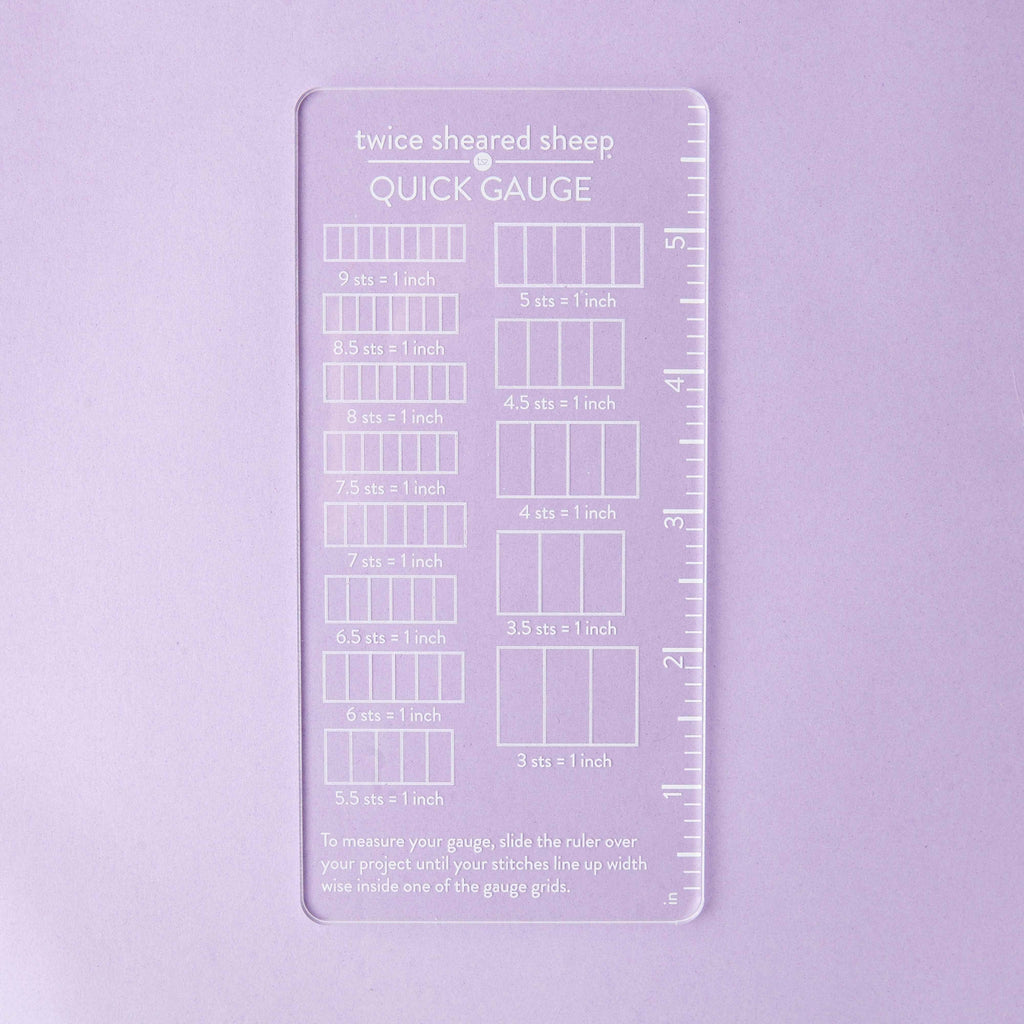 Regla para muestras Quick Gauge, White de Twice Sheared Sheep