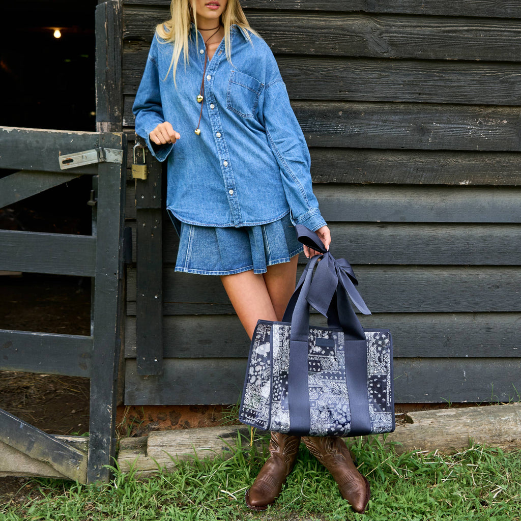 Bolsa tote Jelly Navy Bandana Bow de Case-Mate