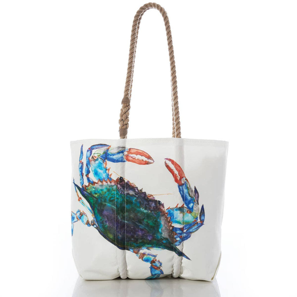 Bolsa tote mediana Watercolor Crab de Sea Bags