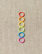 Colorful Ring Stitch Markers by Cocoknits