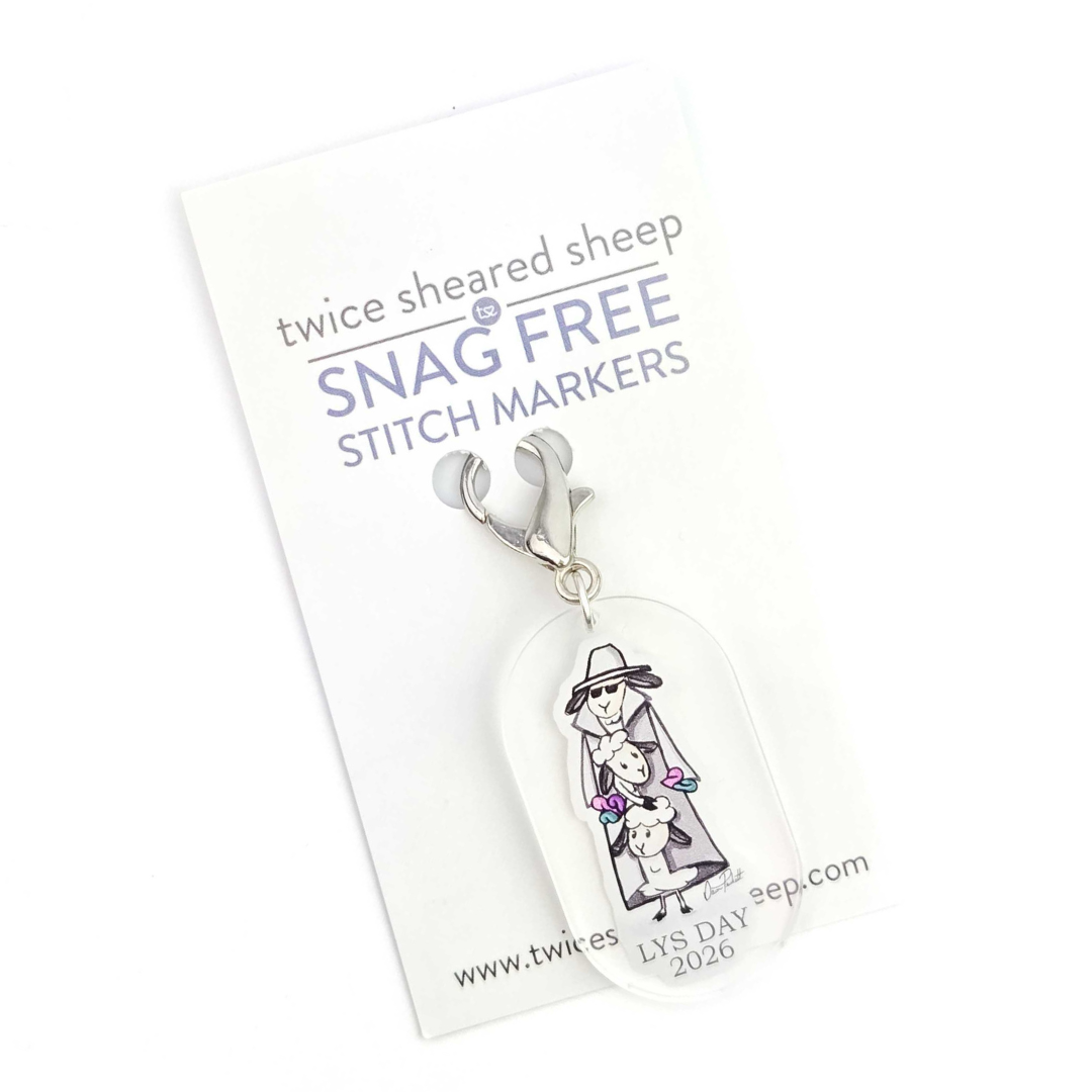 2026 LYS Day Exclusive Stitch Marker by Twice Sheared Sheep
