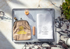 VELVET FRAME POUCH: Beige by Puebco