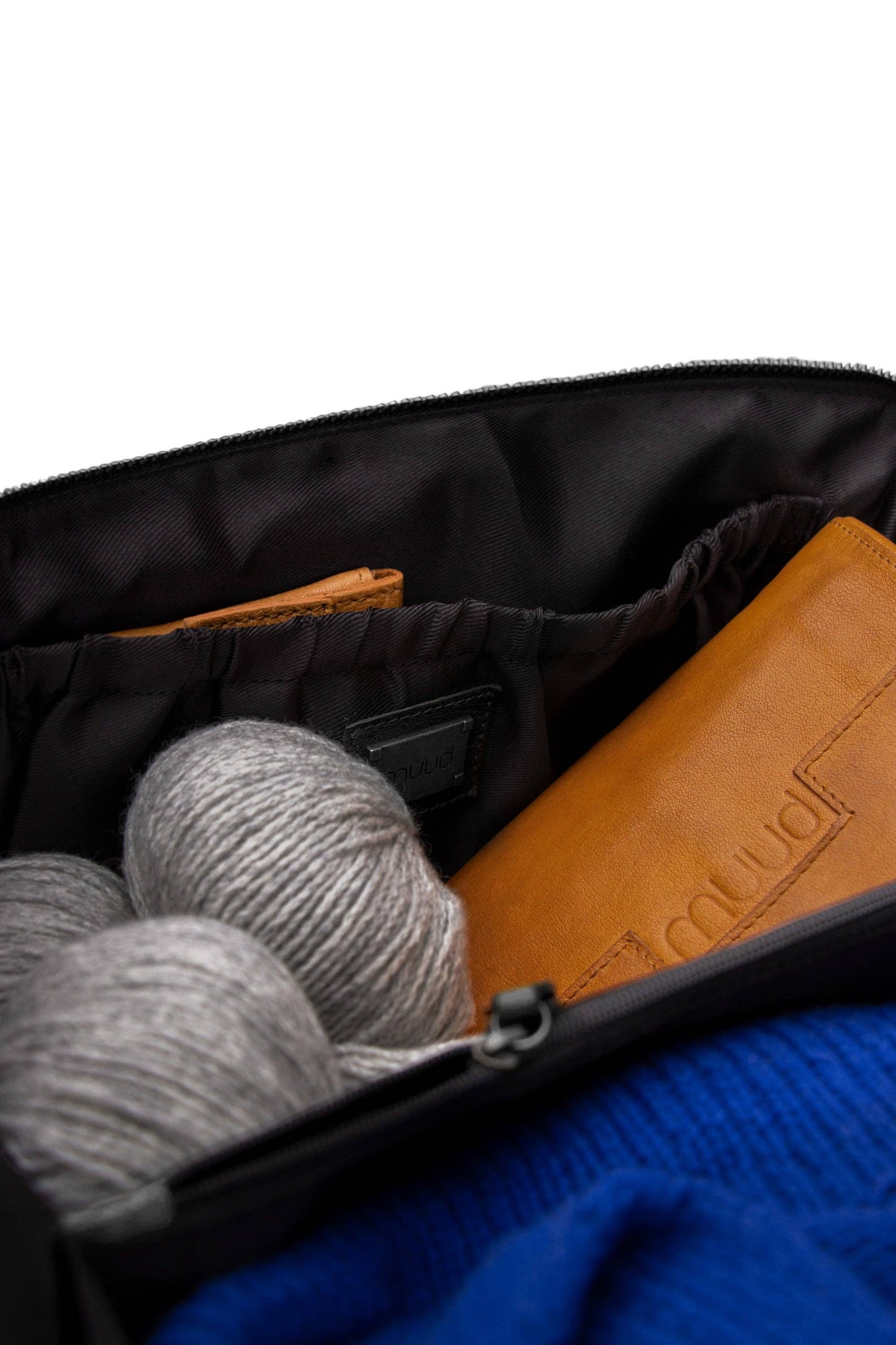 Cleo midi Project Bag: Rich Brown / One size