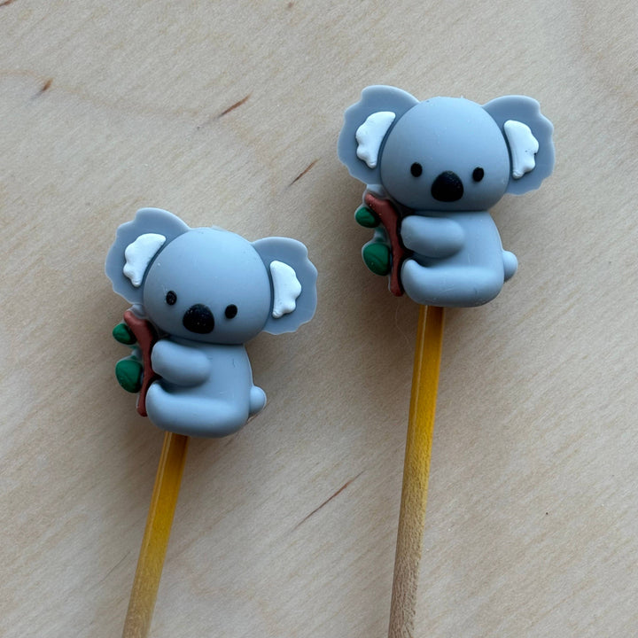 Knitting Needle Point Protectors - 3D Koala by Comma Craft Co