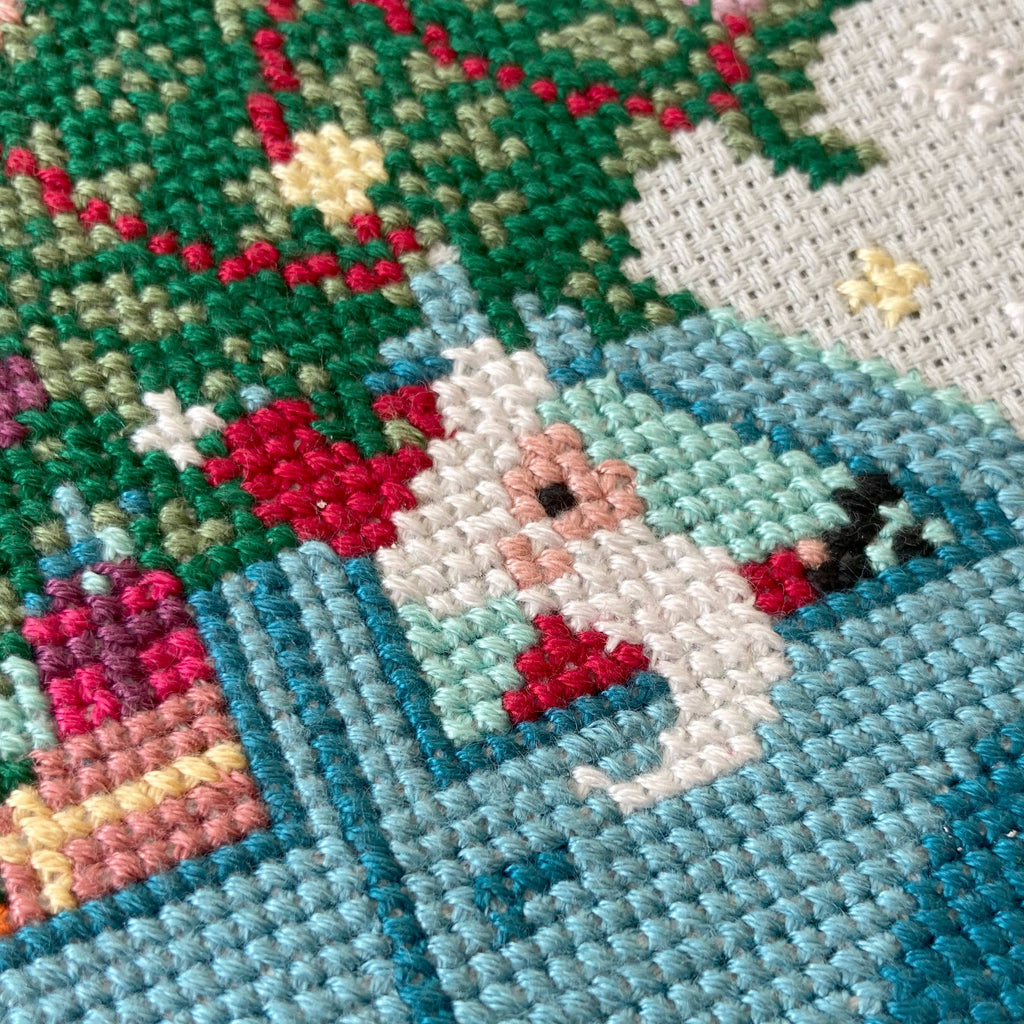 Driving Home for Christmas - Cross Stitch Kit by Love Poppet