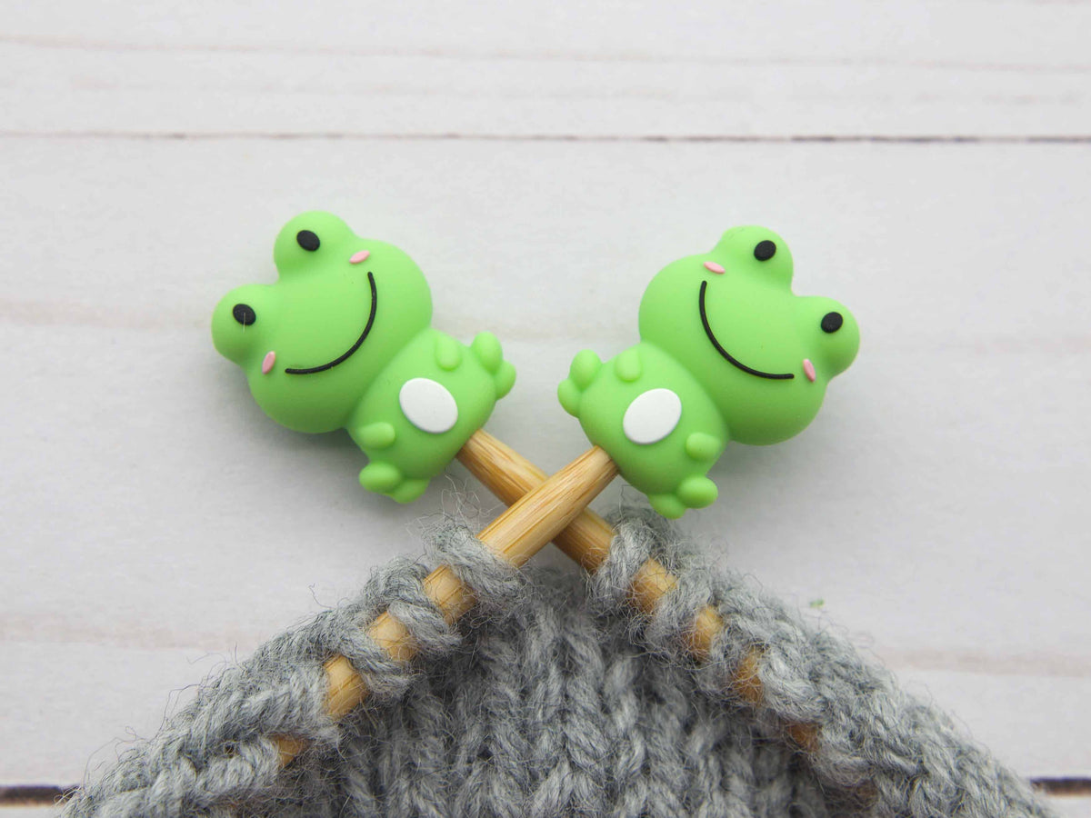 Little Frog | Topes de puntos (Stitch Stoppers) para tejer de Fox & Pine Stitches