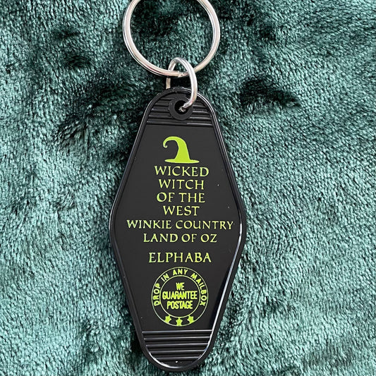 Motel Key Fob - Wicked Witch of the West (Wicked, Oz)