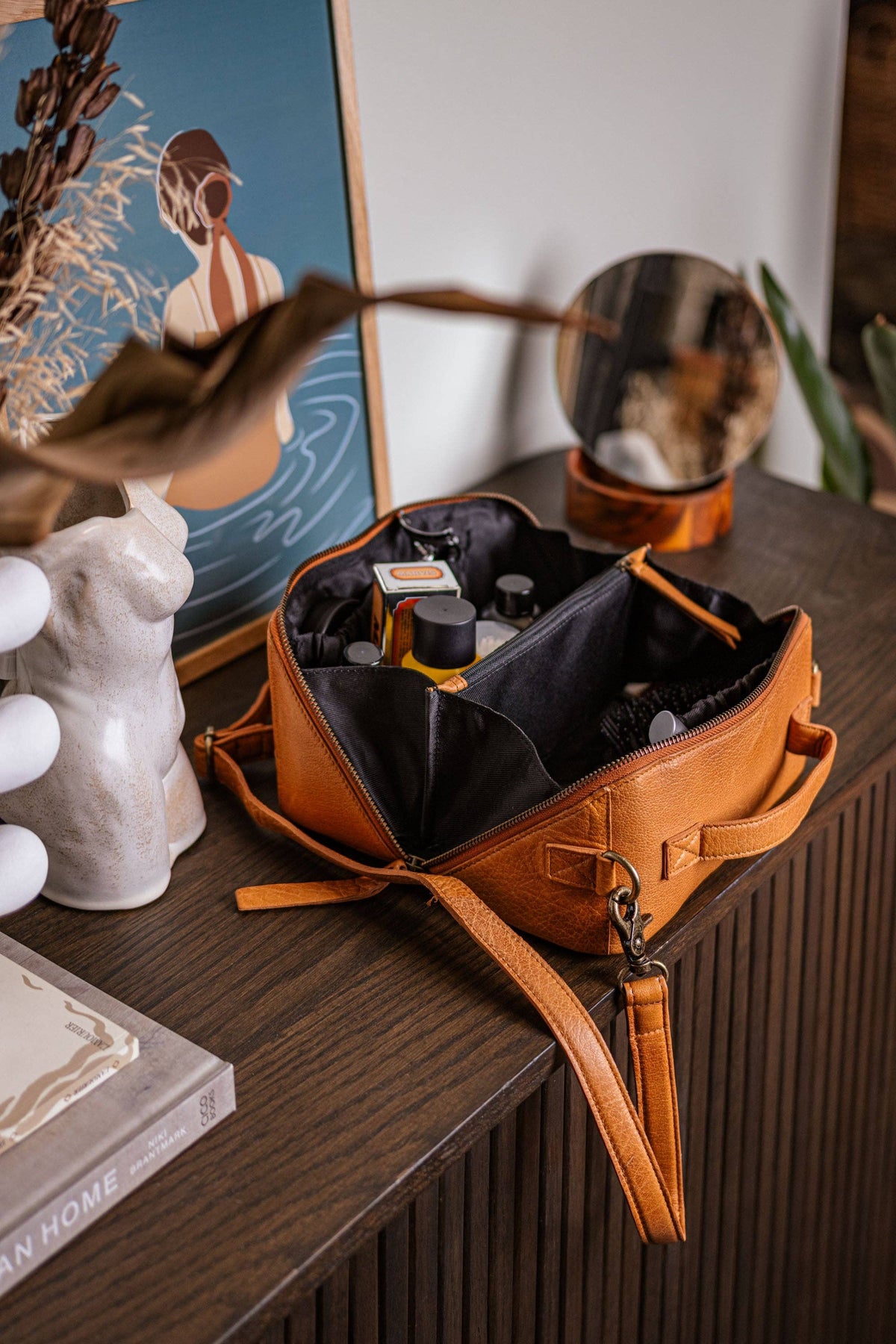 Bolsa cruzada Cleo: Whisky / Talla única de Muud