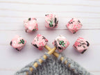 Pretty In Pink Hexagon | Topes de puntos (Stitch Stoppers) para tejer de Fox & Pine Stitches