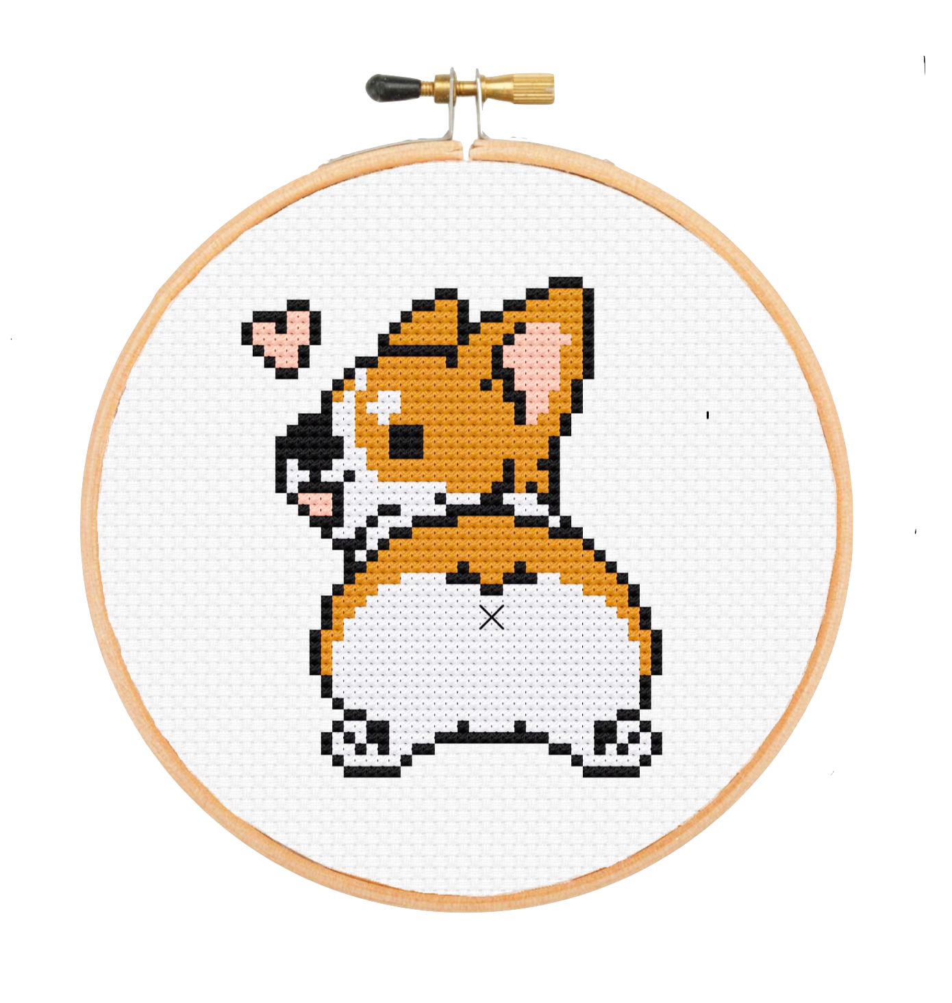 Corgi Butt - DIY Cross Stitch Kit