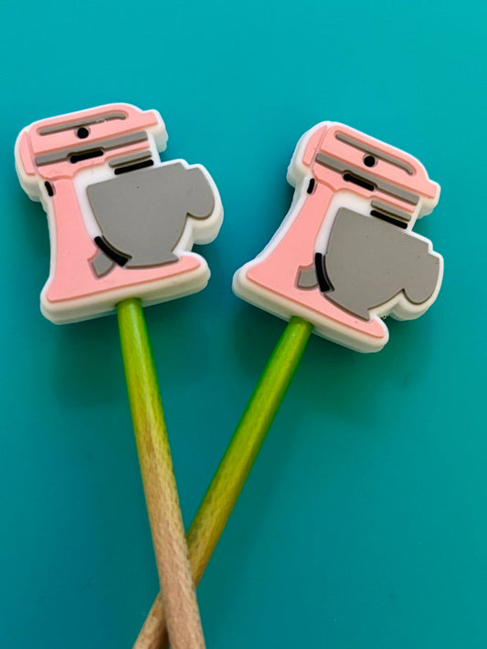 Knitting Needle Point Protectors Kitchen Stand Mixer Baking: Pink