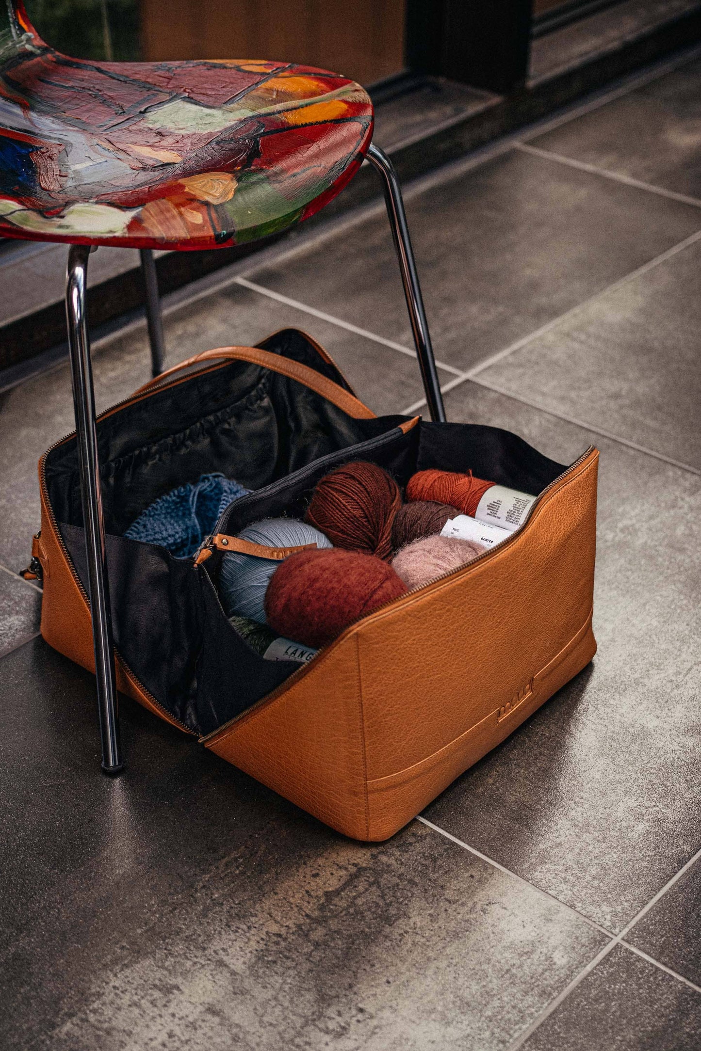 Cleo XL Project Bag: Black / One size
