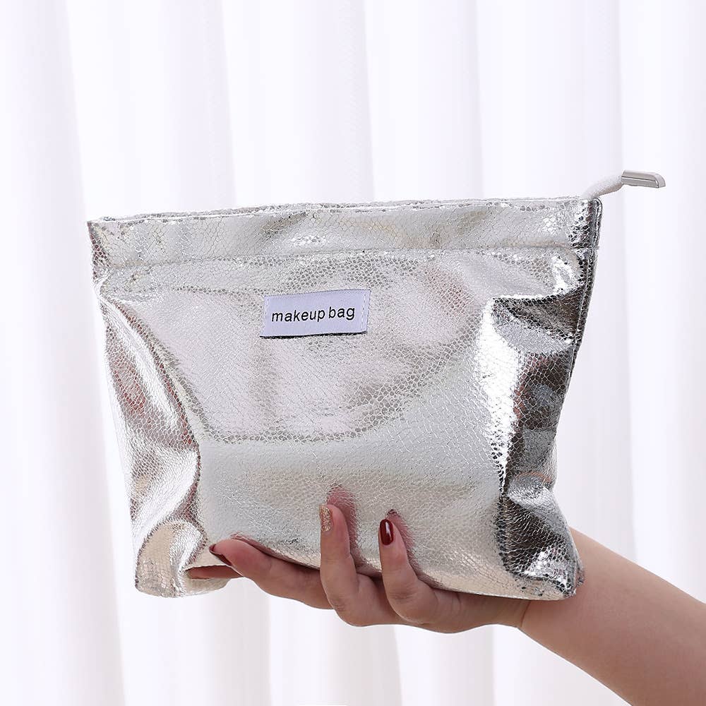 Mini Makeup Bag, Cute Small Makeup Bag for Purse: Gold