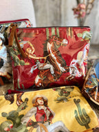 Estuche para accesorios "Western" Pinup Cowgirl de Atenti