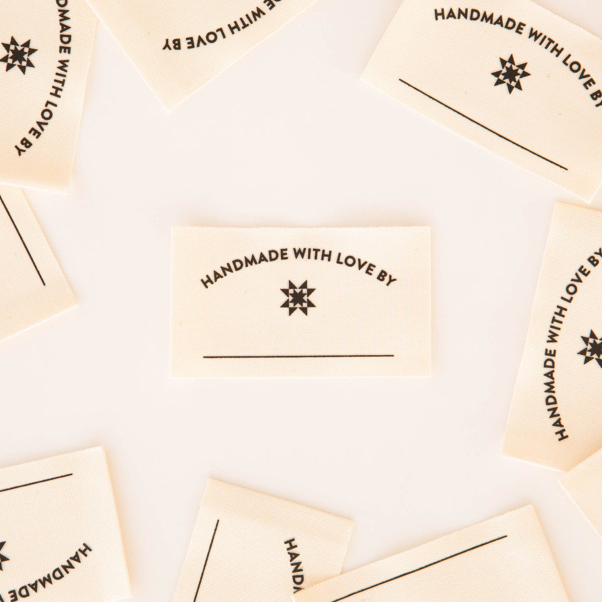 Handmade with Love Organic Cotton Write-In Quilt Labels by Sarah Hearts