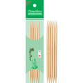 Agujas de doble punta de bambú natural de ChiaoGoo, 5 in (13 cm)
